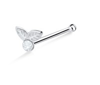 Fruit n Leaves Silver Bone Nose Stud NSKD-670